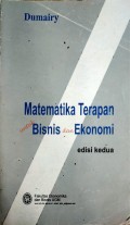 Matematika Terapan untuk Bisnis dan Ekonomi