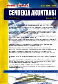 Jurnal Ilmiah Cendekia Akuntansi