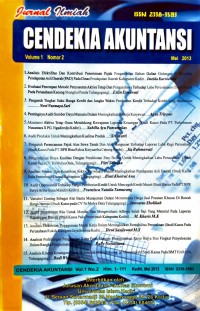 Jurnal Ilmiah Cendekia Akuntansi