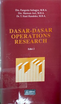 Dasar-Dasar Operations Research