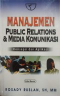 Manajemen Public Relations & Media Komunikasi