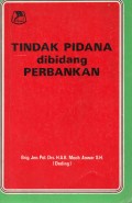 Tindak Pidana Dibidang Perbankan