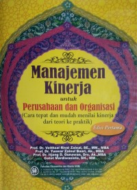 Manajemen Kinerja Untuk Perusahaan dan Organisasi